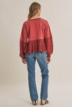 Load image into Gallery viewer, Soft Autumn Mixed Media Sweatshirt