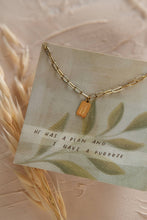 Load image into Gallery viewer, Hope + Future Mini Tag Necklace | Christian Jewelry