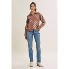 Load image into Gallery viewer, Spot On Polka Dot Half-Zip Pullover Sweatshirt