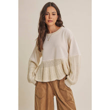 Load image into Gallery viewer, Soft Autumn Mixed Media Sweatshirt