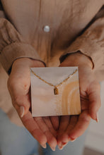 Load image into Gallery viewer, Believe In Miracles Mini Tag Necklace | Christian Jewelry