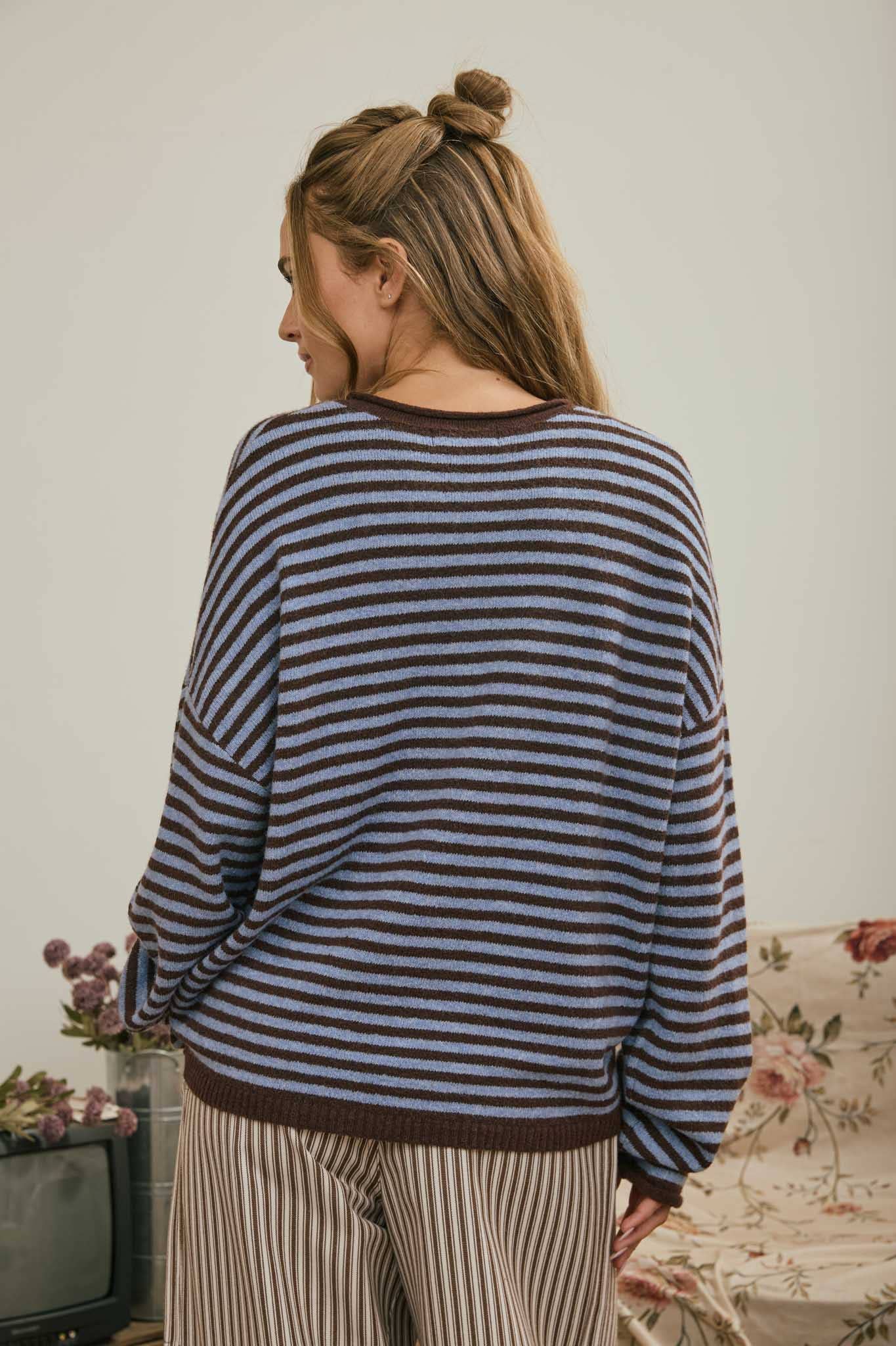 Just My Type Henley Sweater
