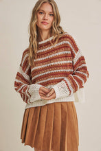Load image into Gallery viewer, Sunset Drive Crochet Sweater