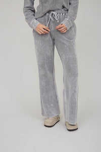 In My Comfy Era Mineral Washed High Waist Drawstring Lounge Pants