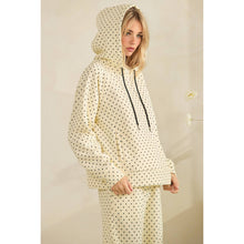 Load image into Gallery viewer, Cozy Micro Polka Dot Hoodie