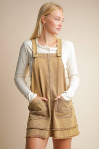 All Washed Up Denim Overall Mini Dress