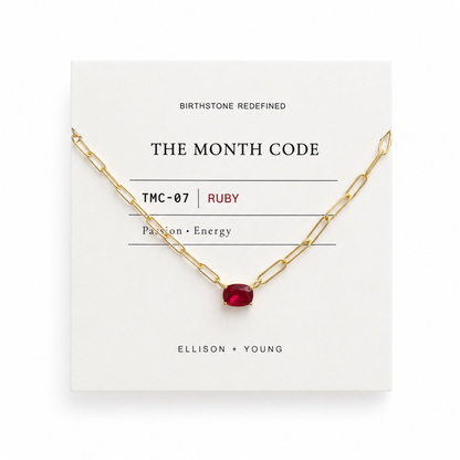 The Month Code Birthstone Necklace Collection