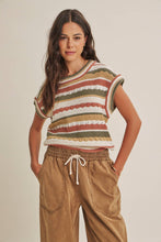 Load image into Gallery viewer, Seasonless Transitional Stripe Sweater  Vest
