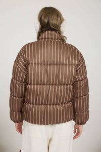 Cozy Lines Striped Puffer Jacket