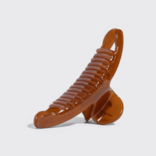 Load image into Gallery viewer, Recycled Plastic Large Arched Clip - Mocha