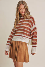 Load image into Gallery viewer, Sunset Drive Crochet Sweater