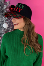 Load image into Gallery viewer, Holly Jolly Plaid Hat