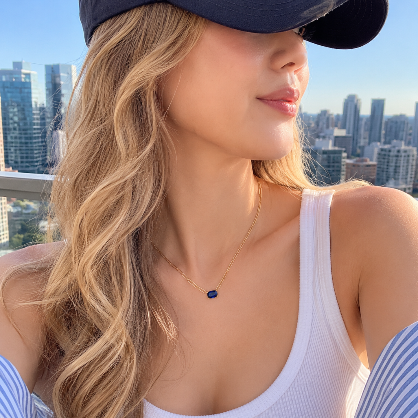 The Month Code Birthstone Necklace Collection