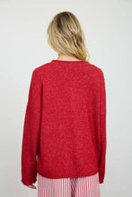 Load image into Gallery viewer, NOVELTY HOLIDAY BUTTON HENLEY PULLOVER SWEATER