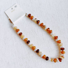 Load image into Gallery viewer, Golden Earth Gem Beaded Necklace – Warm-Toned Beads with Natural Elegance