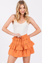 Load image into Gallery viewer, Tiered Gauze Ruffle Mini Skirt