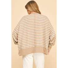 Load image into Gallery viewer, Between the Lines Textured Striped Pullover Top