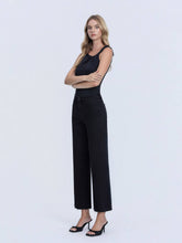 Load image into Gallery viewer, Onyx Cropped Wide Leg Jeans