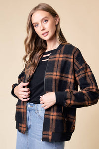 Harvest Checker Bomber Jacket