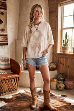 Load image into Gallery viewer, Horseshoe Graphic Lightweight Knit Top