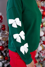 Load image into Gallery viewer, Tied With Cheer Bow Sleeves Pullover