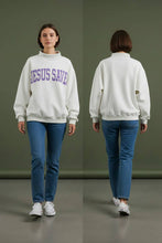 Load image into Gallery viewer, Jesus Saves Reversible Mock Neck Sweatshirt