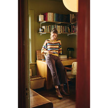 Load image into Gallery viewer, MAPLE STREET MULTI-STRIPE BUTTON-DOWN SWEATER CARDIGAN