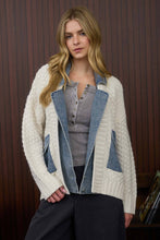 Load image into Gallery viewer, Trace of Denim Cable Knit Jacket