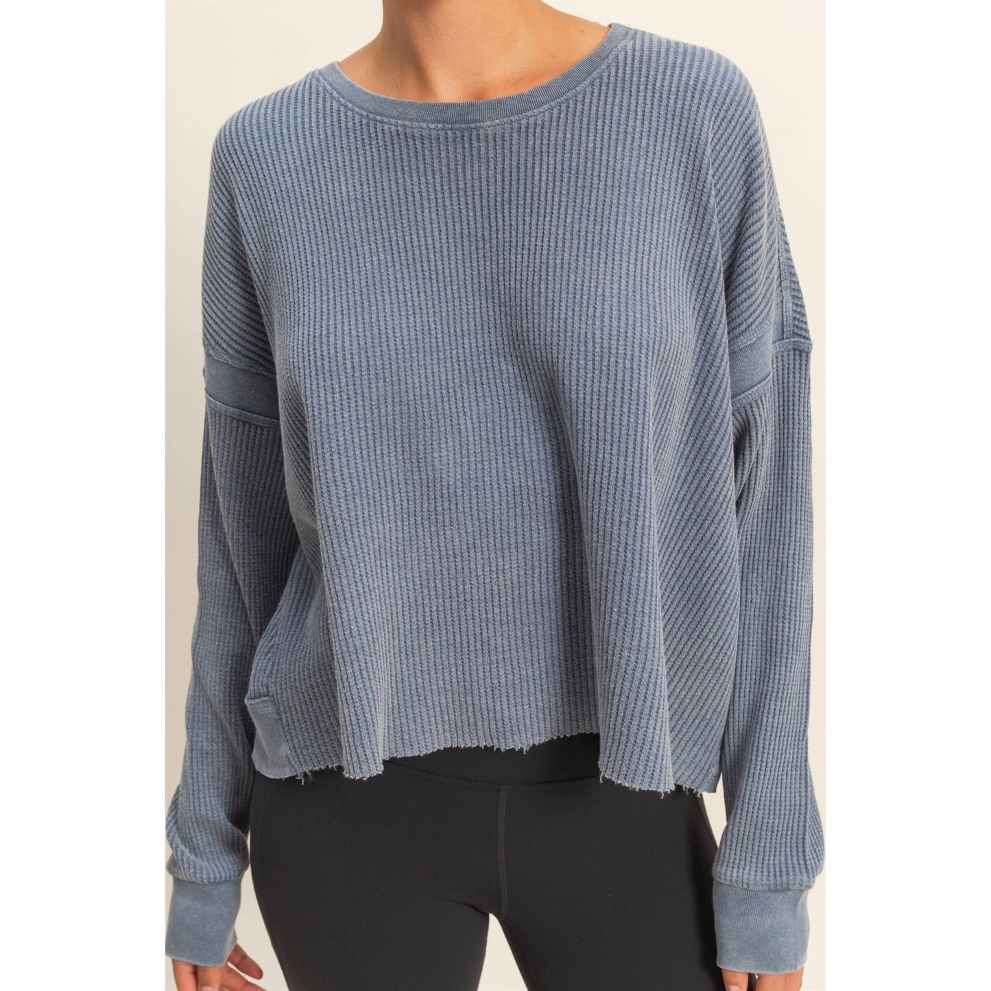 Can’t Crop the Feeling Open Back Knit Top