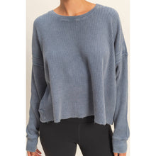 Load image into Gallery viewer, Can’t Crop the Feeling Open Back Knit Top