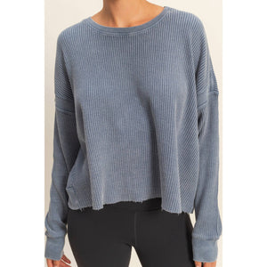 Can’t Crop the Feeling Open Back Knit Top