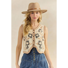 Load image into Gallery viewer, Desert Bloom Crochet Vest