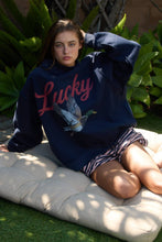 Load image into Gallery viewer, Lucky Duck Reversible Mock-Neck Sweatshirt