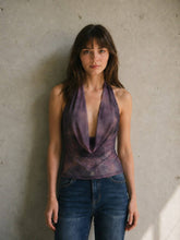 Load image into Gallery viewer, Amber Glow Halter Top