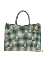 Load image into Gallery viewer, Mallard Marshland Green Gingham Vinyl Tote©