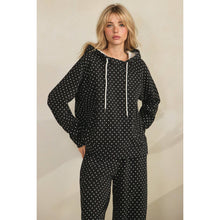 Load image into Gallery viewer, Cozy Micro Polka Dot Hoodie