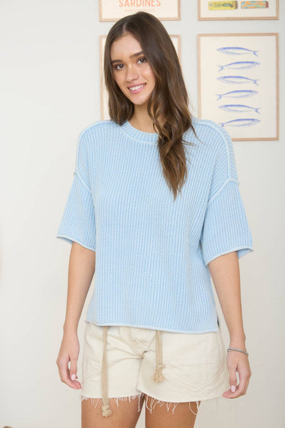 The Raw & Relaxed Washed Crew Neck Sweater