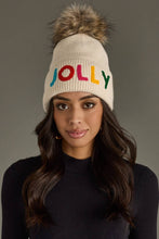 Load image into Gallery viewer, Beige Jolly Knit Pom Hat