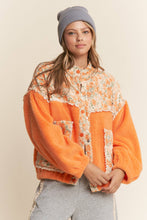 Load image into Gallery viewer, Pocket Full of Posies Floral Mixed Fabric Jacket