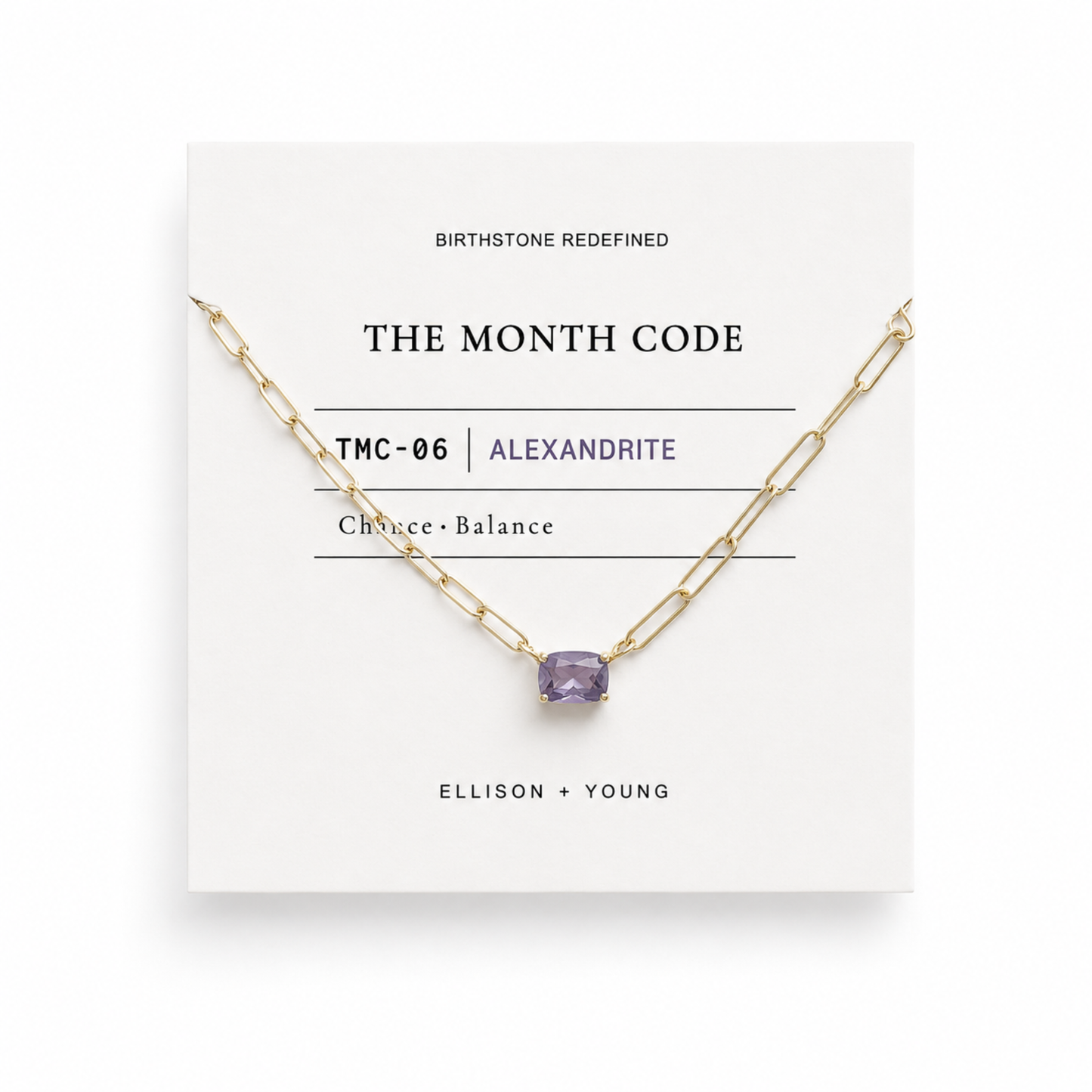 The Month Code Birthstone Necklace Collection