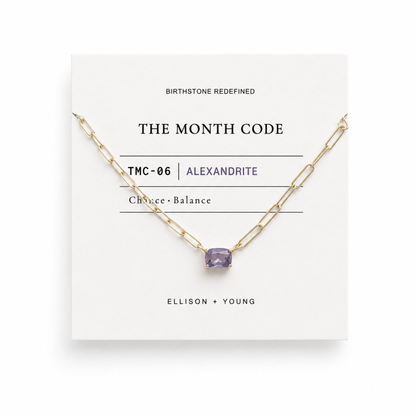 The Month Code Birthstone Necklace Collection