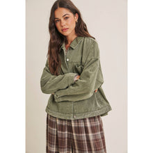 Load image into Gallery viewer, Rustic Road Mineral-Washed Twill Oversized Layering Jacket