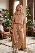 Load image into Gallery viewer, Scuba Half Zip Pullover &amp; Wide Leg Pants Set
