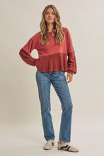 Load image into Gallery viewer, Soft Autumn Mixed Media Sweatshirt