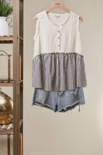 Load image into Gallery viewer, Seaside Striped Sleeveless Top