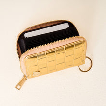 Load image into Gallery viewer, Zip Around Wallet-Metallic Gold
