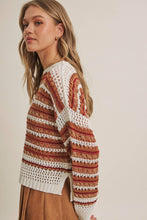 Load image into Gallery viewer, Sunset Drive Crochet Sweater