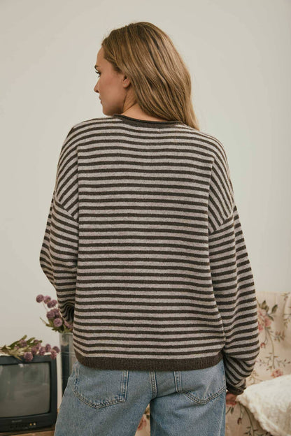 Just My Type Henley Sweater
