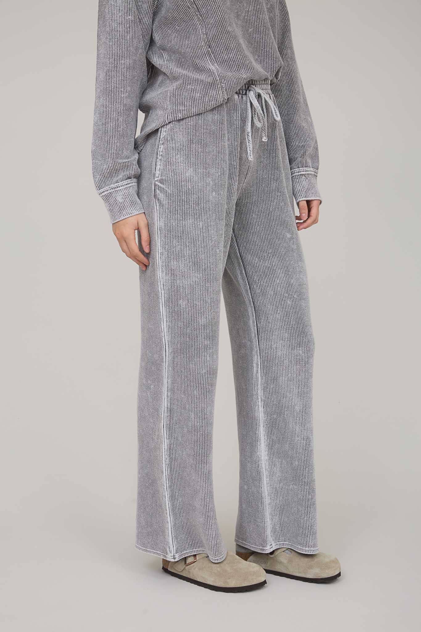 In My Comfy Era Mineral Washed High Waist Drawstring Lounge Pants