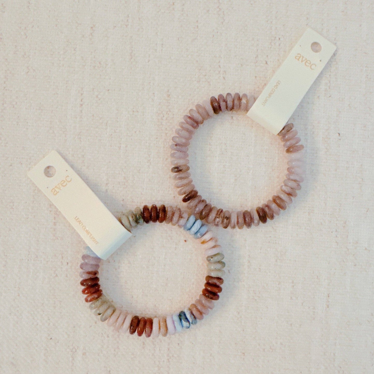 Blush & Earthy Canyon Natural Stone Stretch Bracelet
